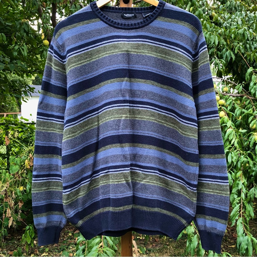 VanHeusen Striped Dad Sweater